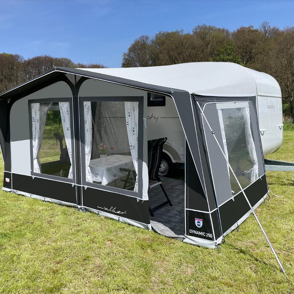 Specifically for the Hobby Beachy caravans, Walker offers awnings in its collection.